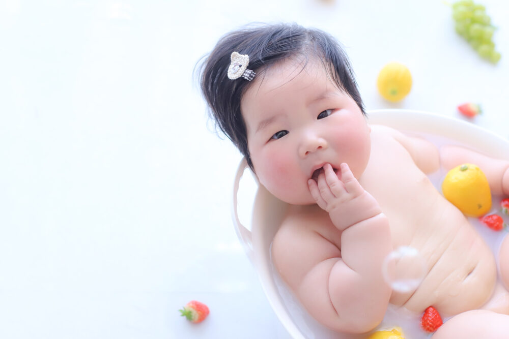 ミルクバス_バースデーフォト・お誕生日写真_奈良市・大和郡山市・天理市_フォトスタジオワタナベ(渡辺写真館)_特徴