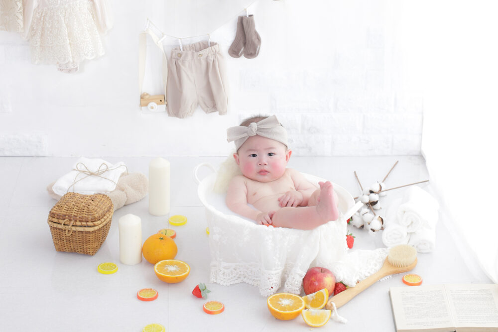 ミルクバスフォト_奈良市・大和郡山市・天理市_フォトスタジオワタナベ(渡辺写真館)